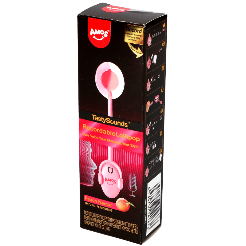  TastySounds Peach Audio Lollipop Recordable 12g